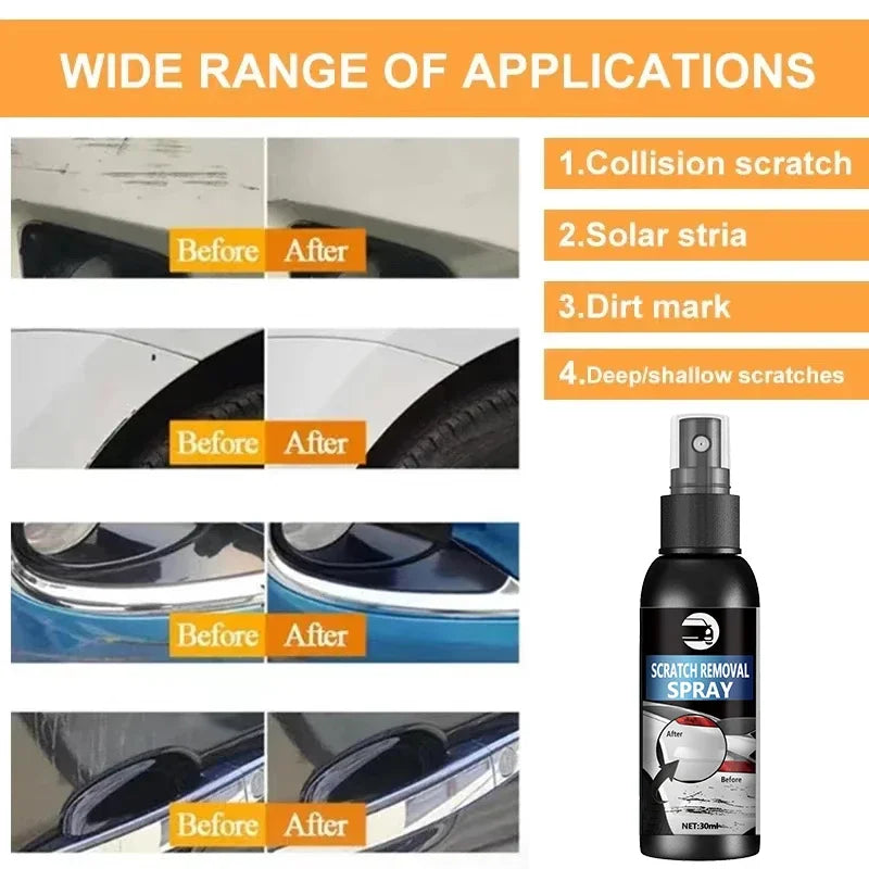 Car scratch removal spray car surface cleaner convenient, simple and effective 30ml