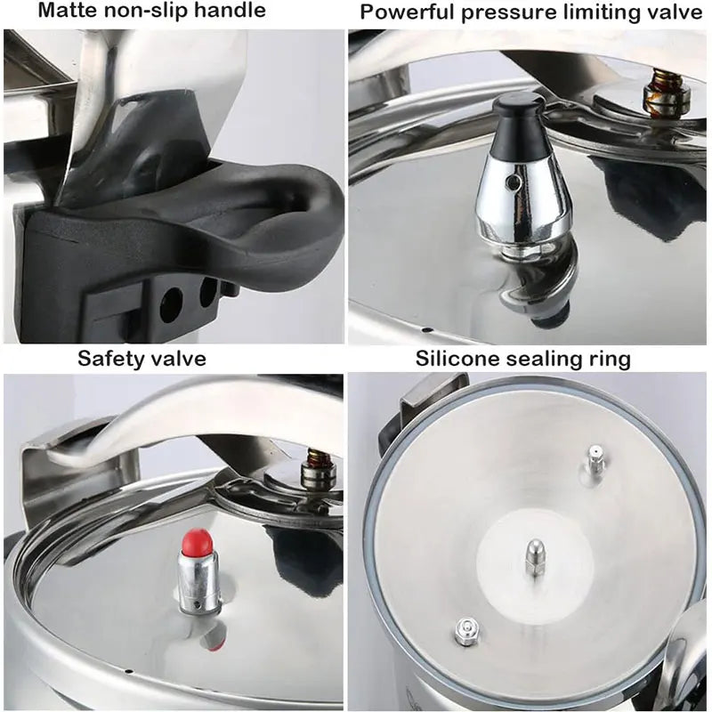 Professional Pressure Cooker Heavy-Duty Aluminum Explosion-Proof Cooking Pots for Gas Cooker Pot