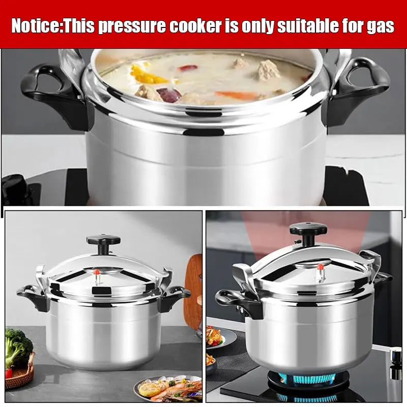 Professional Pressure Cooker Heavy-Duty Aluminum Explosion-Proof Cooking Pots for Gas Cooker Pot