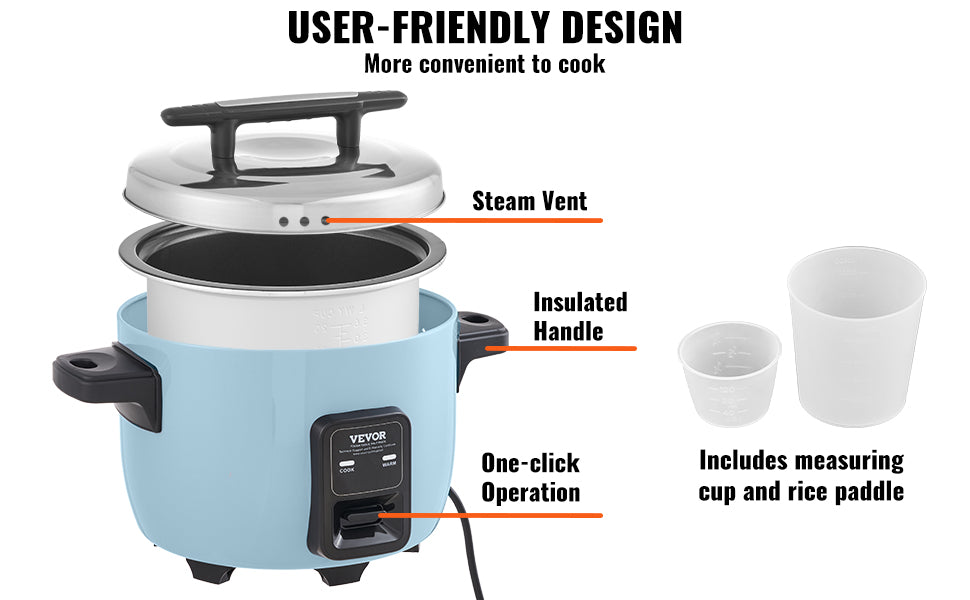 Commercial Rice Cooker with Aluminium Nonstick Inner Pot 24-Hour Keep Warm for Restaurant Buffet